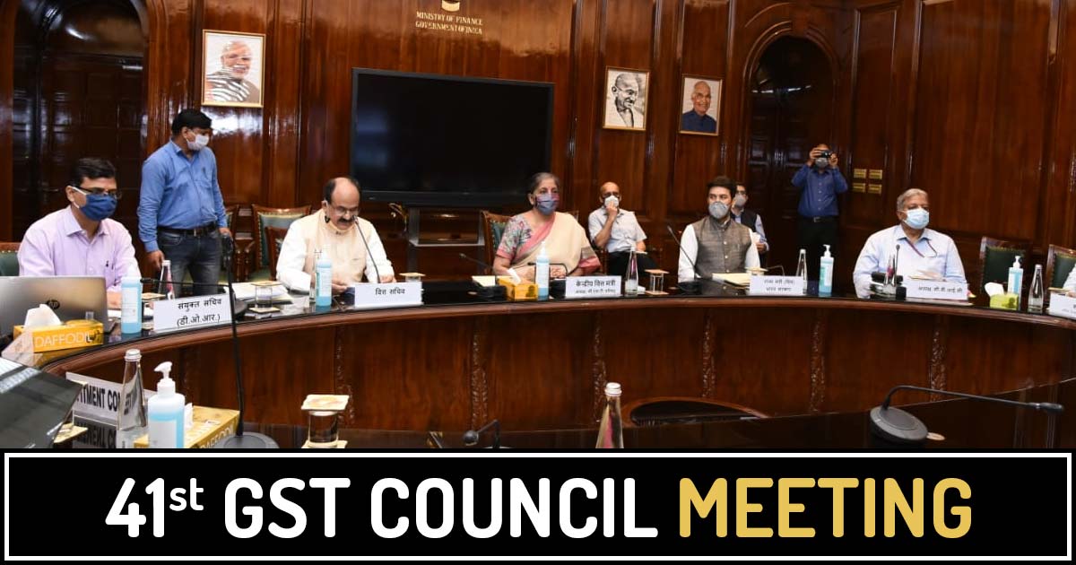 Read more about the article 41ST GST COUNCIL MEETING